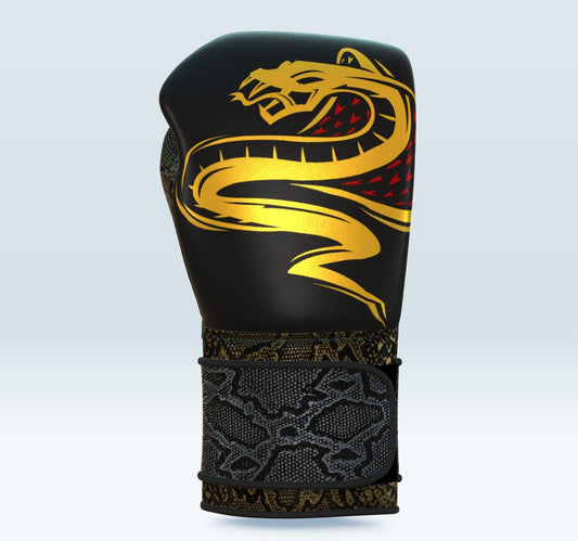 FITE Muay Thai Glove Reptillian Gold Snake